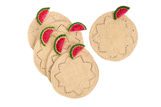 Natural Watermelon Coasters