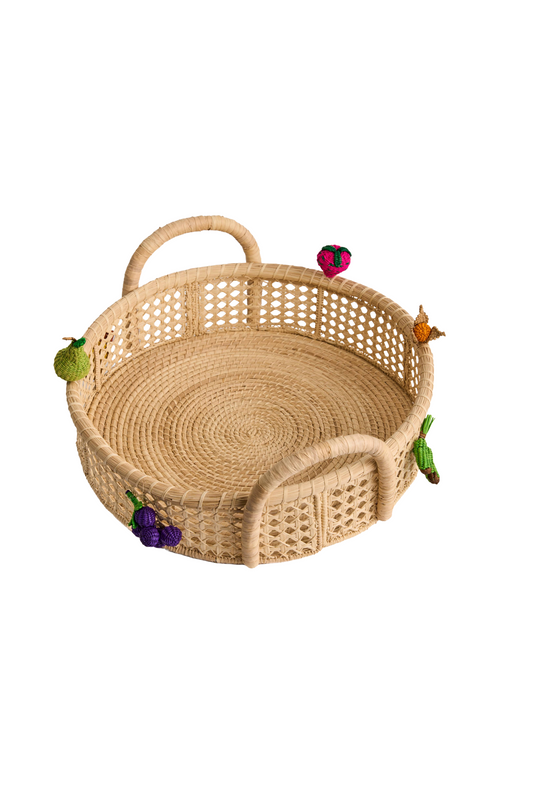 Basket -Fruit Charm Iraca Basket-