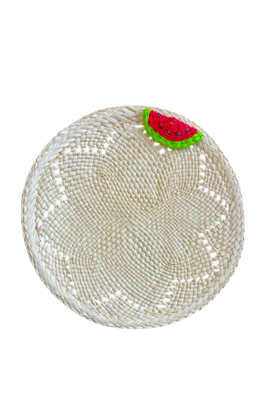 Natural Watermelon Coasters X6