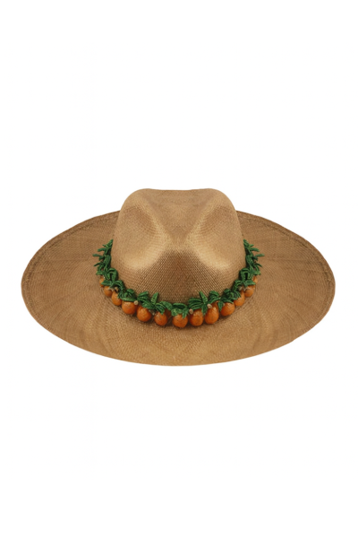 Hat – Orange palm