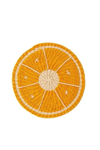 Orange Slice Coasters  Set X6
