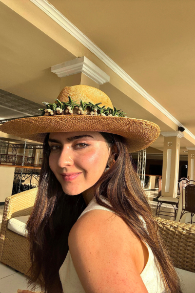 Hat – Orange palm