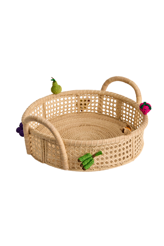 Basket -Fruit Charm Iraca Basket-