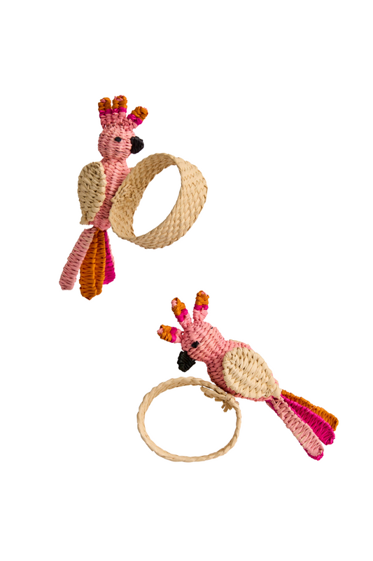 Napkin Ring - Pink Cockatoo Napkin Holder-
